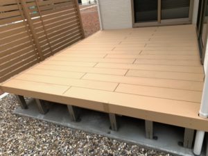 ウッドデッキ造成工事